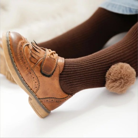 Cotton Ribbed Tights - Picture 2 of 2